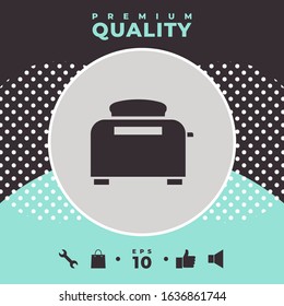 Toaster Oven icon. Graphic elements for your design