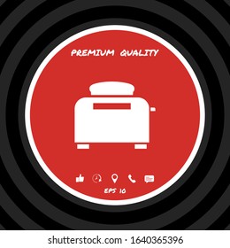 Toaster Oven icon. Graphic elements for your design