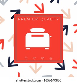 Toaster Oven icon. Graphic elements for your design