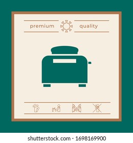 Toaster Oven icon. Graphic elements for your design