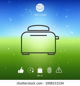 Toaster Oven linear icon