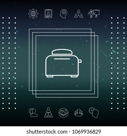 Toaster Oven linear icon