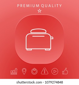 Toaster Oven linear icon
