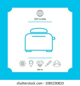 Toaster Oven linear icon
