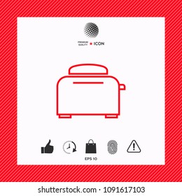 Toaster Oven linear icon