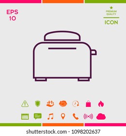 Toaster Oven linear icon