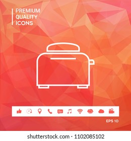 Toaster Oven linear icon