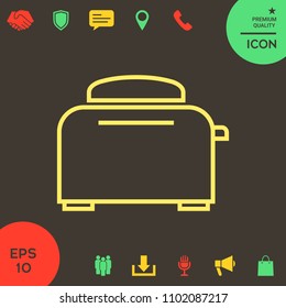 Toaster Oven linear icon