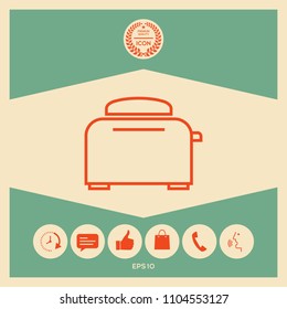 Toaster Oven linear icon