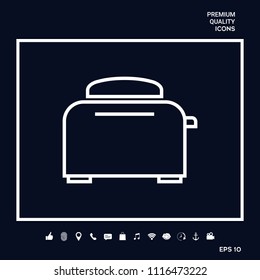 Toaster Oven linear icon