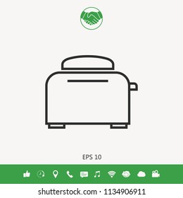 Toaster Oven linear icon