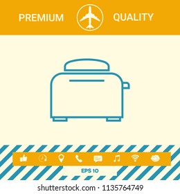 Toaster Oven linear icon