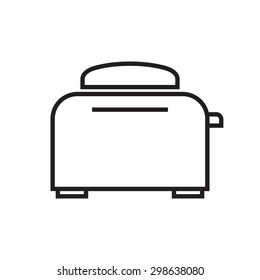 Toaster Oven  linear icon.