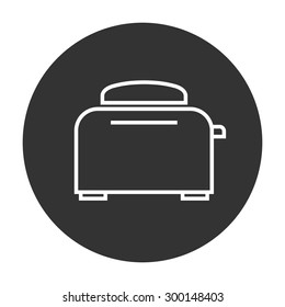 Toaster Oven linear icon.