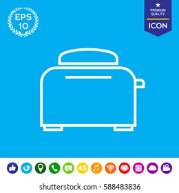 Toaster Oven linear icon