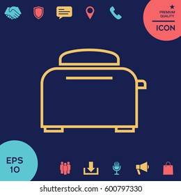 Toaster Oven linear icon
