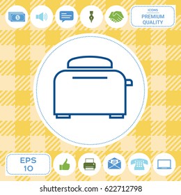 Toaster Oven linear icon