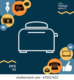 Toaster Oven linear icon