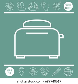 Toaster Oven linear icon