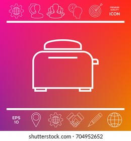 Toaster Oven linear icon
