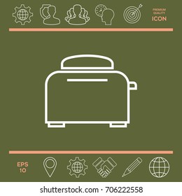 Toaster Oven linear icon