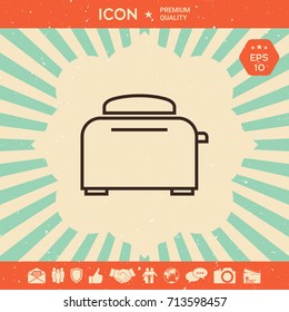 Toaster Oven linear icon