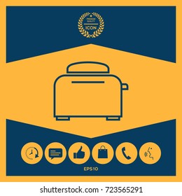 Toaster Oven linear icon