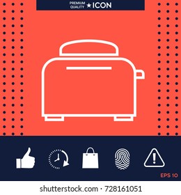 Toaster Oven linear icon