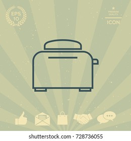 Toaster Oven linear icon