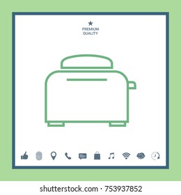 Toaster Oven linear icon