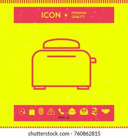 Toaster Oven linear icon
