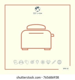 Toaster Oven linear icon