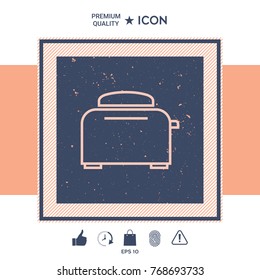 Toaster Oven linear icon