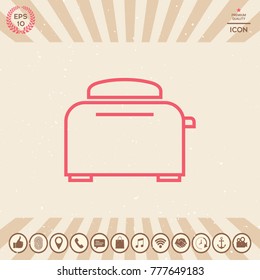 Toaster Oven linear icon
