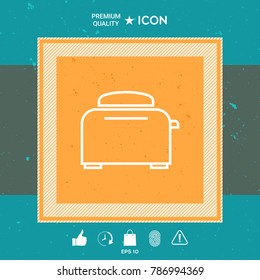 Toaster Oven linear icon