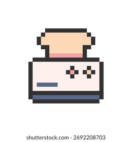 toaster retro object pixel art