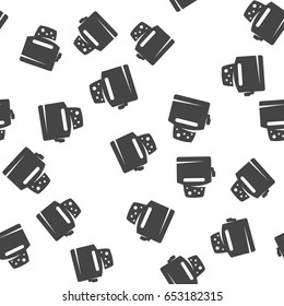 Toaster seamless pattern. Vector illustration for backgrounds