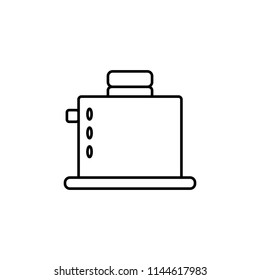 toaster simple line icon