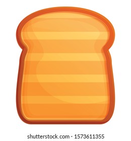 Toaster toast icon. Cartoon of toaster toast vector icon for web design isolated on white background