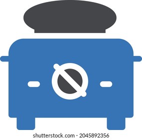 icono de color de glifo vector de toaster