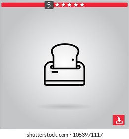 toaster vector icon