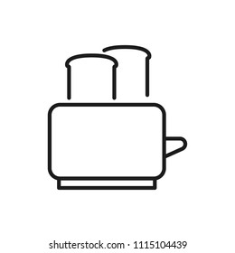 toaster vector icon