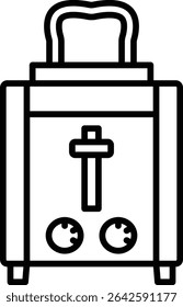 Toaster vector icon. Can be used for printing, mobile and web applications.