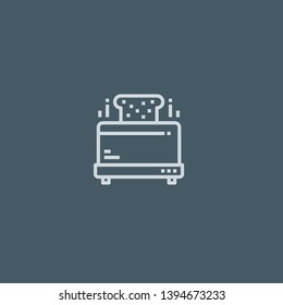 Toaster vector icon. Toaster concept stroke symbol design. Thin graphic elements vector illustration, outline pattern for your web site design, logo, UI. EPS 10.