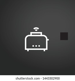 Toaster vector icon. Toaster concept stroke symbol design. Thin graphic elements vector illustration, outline pattern for your web site design, logo, UI. EPS 10.