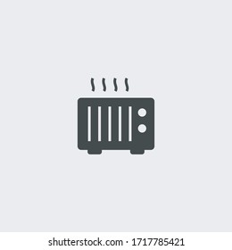 Toaster vector icon illustration sign