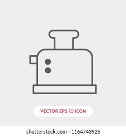 Toaster vector icon, kitchen symbol