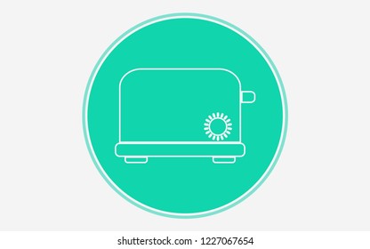 Toaster vector icon sign symbol