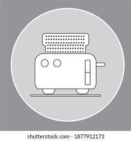 Toaster Vektorsymbol Symbol. eps10 