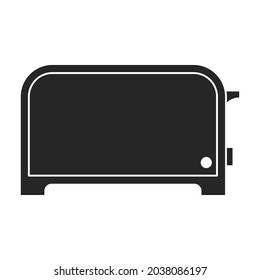 Toaster vector icon.Black vector icon isolated on white background toaster.
